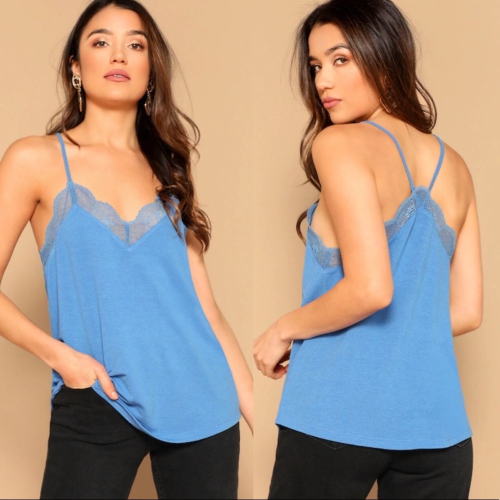 LACE V-NECK CAMISOLE - Picture 4 of 5